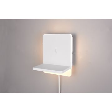 Aplica de perete Fairfield, TRIO, 16x20 cm, 9W, 1x SMD, metal, alb mat