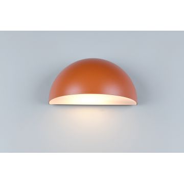 Aplica de perete pentru exterior Maas, TRIO, 27x15.5x14.3 cm, 10W, 1x E27, aluminiu, apricot