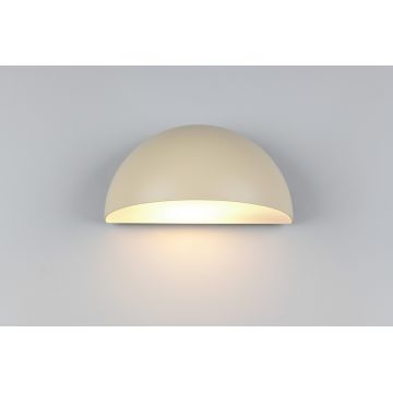 Aplica de perete pentru exterior Maas, TRIO, 27x15.5x14.3 cm, 10W, 1x E27, aluminiu, bej