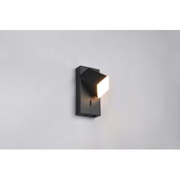 Aplica de perete Raglan, TRIO, 7x8.5x15 cm, 3.8W, 1x SMD, metal, negru mat