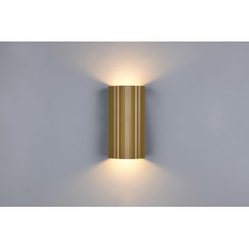 Aplica de perete Soka, TRIO, 9.5x8.5x18 cm, 10W, 2x GU10, metal, maro