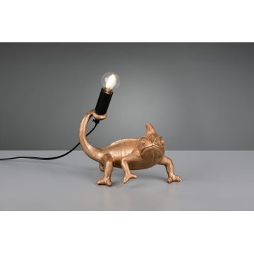 Lampa de masa Crawly, RL, 24.5x14x22 cm, 10W, 1x E14, polirasina, auriu