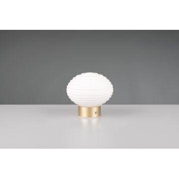 Lampa de masa Earl, RL, 15.5x14.5 cm, 1.5W, 1x SMD, metal, bronz mat/alb