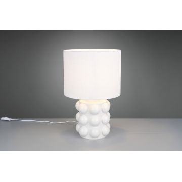 Lampa de masa Kate, RL, 30x47 cm, 60W, 1x E27, ceramica, alb
