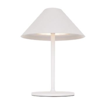 lampa de masa led 3w 240lm 3000k reincarcabila aluminiu alb mini liberty kelu