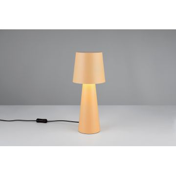 Lampa de masa Nubian, TRIO, 16x40 cm, 10W, 1x E27, metal, bej