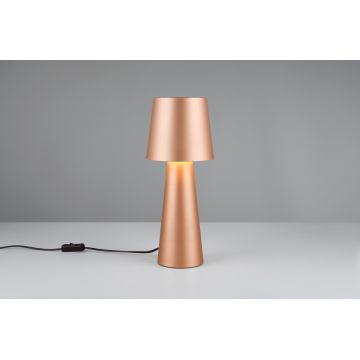 Lampa de masa Nubian, TRIO, 16x40 cm, 10W, 1x E27, metal, maro