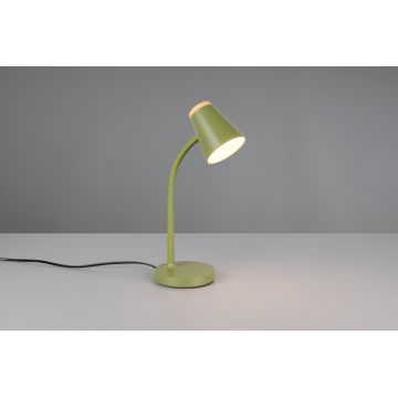 Lampa de masa Pongo, RL, 13x36 cm, 4.5W, 1x SMD, plastic, verde/natur