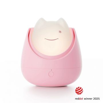 Lampa de veghe Nosiboo Zigg antrenor de somn pentru copii cu lumina rosie si temporizator Pink