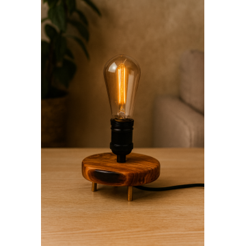 Lampa decorativa din lemn de maslin