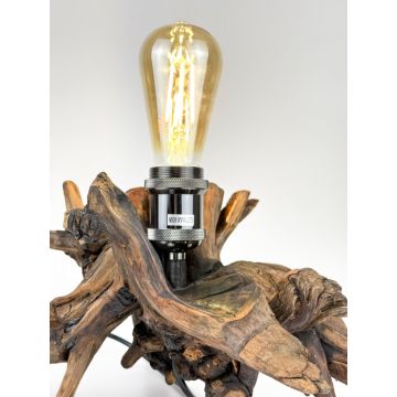 Lampa decorativa din lemn recuperat  ,   Handmade unicat