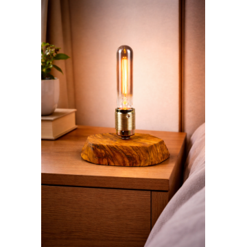 Lampa din lemn de maslin - handmade