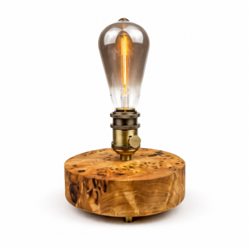 Lampa handmade din lemn de plop