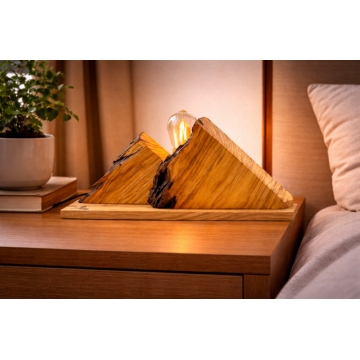 Lampa , zMunte,   din lemn de maslin