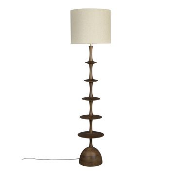 Lampadar crem/Ã®n culoare naturalÄÃ®nchisÄcu abajur textil (Ã®nÄu0083lÈu009Bime 179 cm) Cath âu0080Dutchbone
