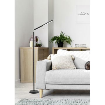 Lampadar Filigran, TRIO, 18x162 cm, 6.5W, 1x SMD, metal, negru mat