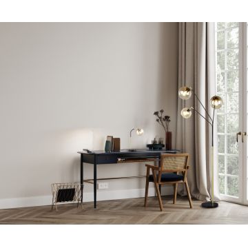 Lampadar Paxton, TRIO, 30x18x200 cm, 10W, 3x E27, metal, negru/auriu