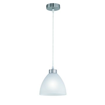 Lustra Dallas, RL, 20x157 cm, 60W, 1x E27, metal, nichel mat/alb