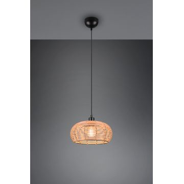 Lustra Inga, TRIO, 29x150 cm, 40W, 1x E27, ratan, natur/negru