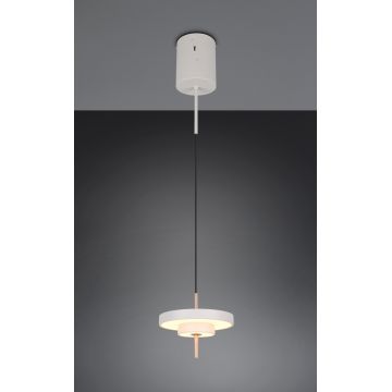 Lustra Keaton, TRIO, 20x150 cm, 10W, 1x SMD, metal, gri/auriu