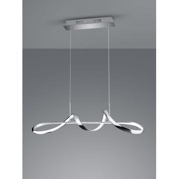 Lustra Perugia, RL, 81x46x150 cm, 37W, 1x SMD, metal, argintiu