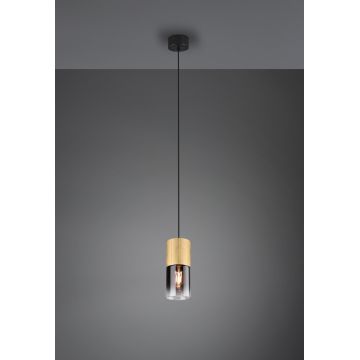 Lustra Robin, TRIO, 10x150 cm, 28W, 1x E27, metal, negru/bronz mat