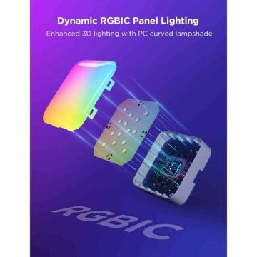 Panou LED Smart Mini Panel Lights Extension (6x bucati in set) Alb