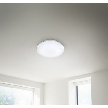 Plafoniera Apart, TRIO, 41x10 cm, 22W, 1x SMD, metal, argintiu/alb