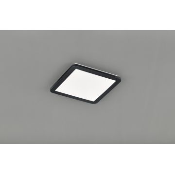 Plafoniera Camillus, RL, 30x30x3 cm, 16W, 1x SMD, plastic, negru mat