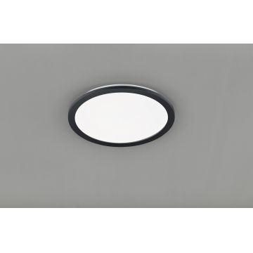 Plafoniera Camillus, RL, 40x3 cm, 22W, 1x SMD, plastic, negru mat