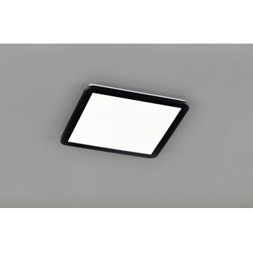 Plafoniera Camillus, RL, 40x40x3 cm, 22W, 1x SMD, plastic, negru mat