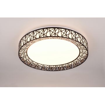 Plafoniera Cluster, RL, 48x9 cm, 40W, 1x SMD, plastic, negru