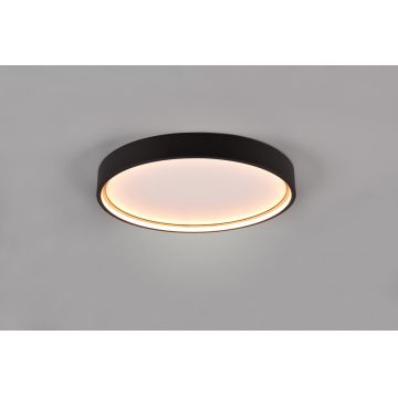 Plafoniera Doha, TRIO, 45x5.5 cm, 29W, 1x SMD, metal, negru mat