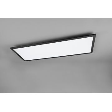 Plafoniera Gamma, RL, 80x29.5x5 cm, 33.5W, 1x SMD, metal, negru mat