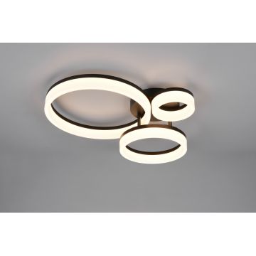 Plafoniera Scope, RL, 51x40.5x12.5 cm, 32W, 1x SMD, plastic, negru mat/alb