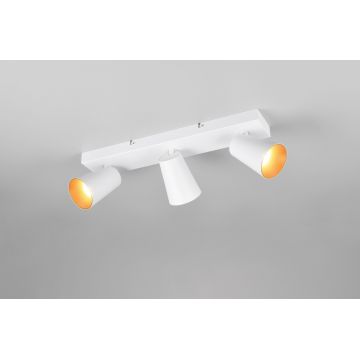 Plafoniera Sharp, TRIO, 46x8.5x16 cm, 10W, 3x GU10, metal, alb mat