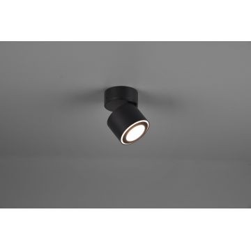 Plafoniera Taurus, TRIO, 8.7x10.9 cm, 5W, 1x SMD, metal, negru mat