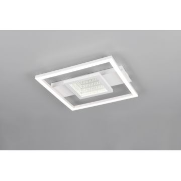 Plafoniera Wheeler, RL, 33x35x4.7 cm, 16W, 1x SMD, metal, alb mat