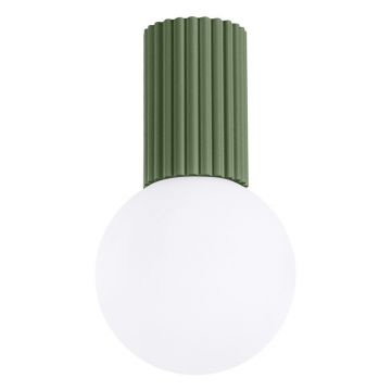 PlafonierÄverde cu abajur din sticlÄÃ¸ 12 cm Orbital âu0080Sollux