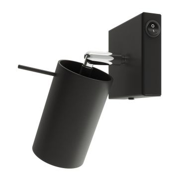 Spot negru din metal Ã¸ 6 cm Etna âu0080Sollux