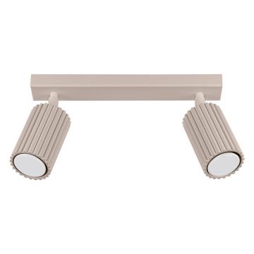 Spot taupe din metal 6,5x30 cm Gleam âSollux