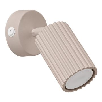 Spot taupe din metal 8x16 cm Gleam âu0080Sollux