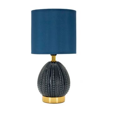 VeiozÄalbastrÄdin ceramicÄcu abajur textil (Ã®nÄu0083lÈu009Bime 30,5 cm) Flavi âu0080Mauro Ferretti