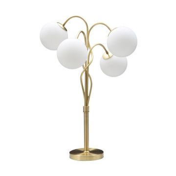 VeiozÄalbÄu0083-aurie cu abajur din sticlÄ(Ã®nÄu0083lÈu009Bime 74 cm) Glamy âu0080Mauro Ferretti