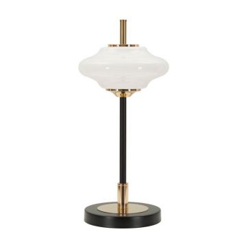 VeiozÄalbÄu0083-neagrÄcu abajur din sticlÄ(Ã®nÄu0083lÈu009Bime 46 cm) Vintage âu0080Mauro Ferretti