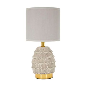 VeiozÄbej din ceramicÄcu abajur textil (Ã®nÄu0083lÈu009Bime 30,5 cm) Pigny âu0080Mauro Ferretti