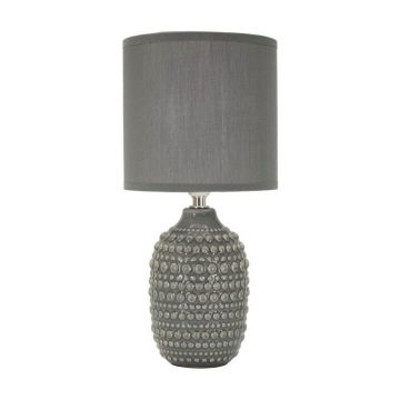 VeiozÄgri din ceramicÄcu abajur textil (Ã®nÄu0083lÈu009Bime 30,5 cm) Points âu0080Mauro Ferretti