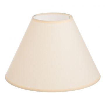 Abajur textile, 10x 17 x 25 cm, culoare bej, suport e14