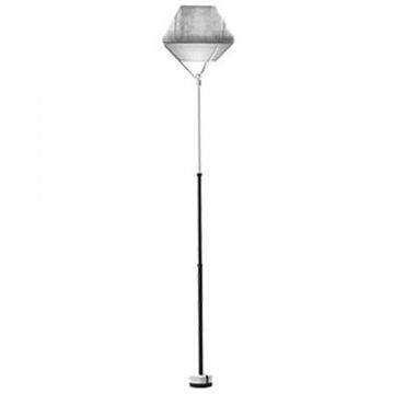 Allocacoc Lampadar LED Allocacoc LightShade Tulip Standing, 4.5W, 450 lm, lumina alba calda (2700K), inaltime ajusatabila 81.5-165.5 cm, Gri