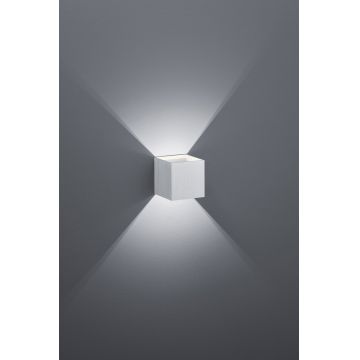 Aplica de perete Louis, TRIO, 10x10 cm, 4.3W, 1x SMD, aluminiu, argintiu lucios